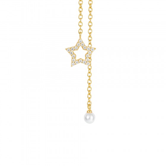 Matchy 2 Stars & Pearls Necklace