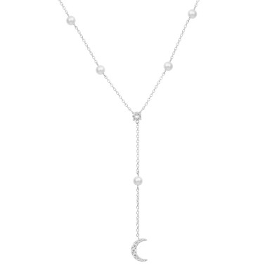 Matchy Moon & Pearls Necklace