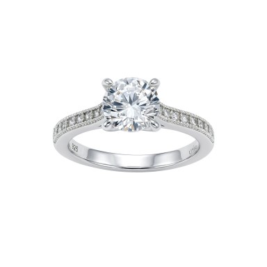 Classy Solitaire Large Ring