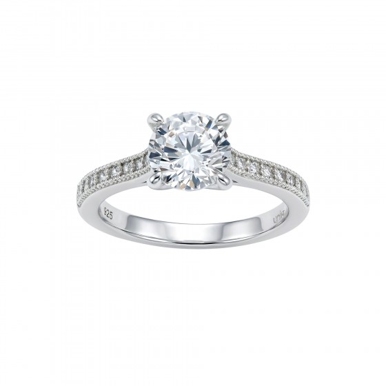 Classy Solitaire Large Ring