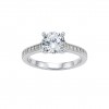 Classy Solitaire Large Ring