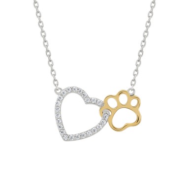 Pet Lovers Heart Necklace