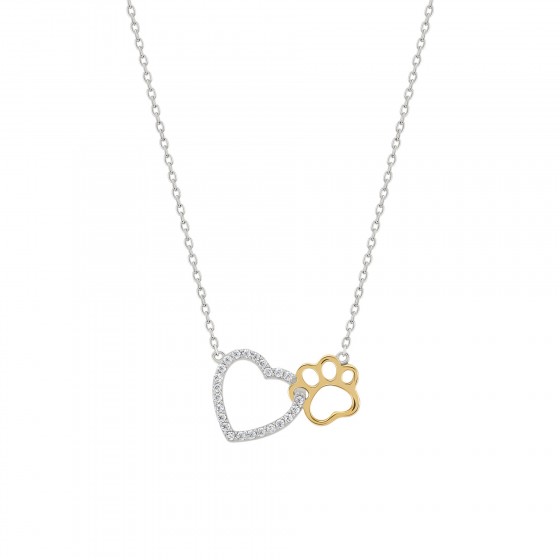 Pet Lovers Heart Necklace