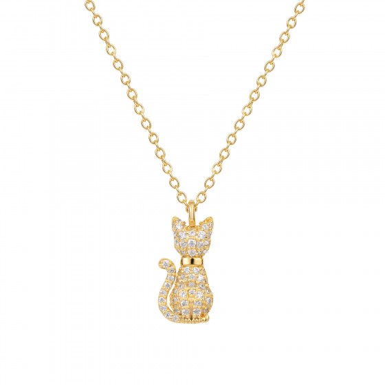 Pet Lovers Cat Shine Necklace