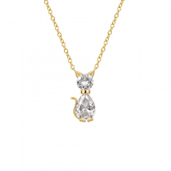Pet Lovers Cat Shine Necklace II
