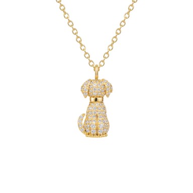 Pet Lovers Dog Shine Necklace