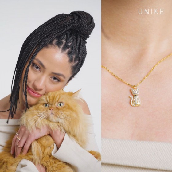 Pet Lovers Cat Shine Necklace