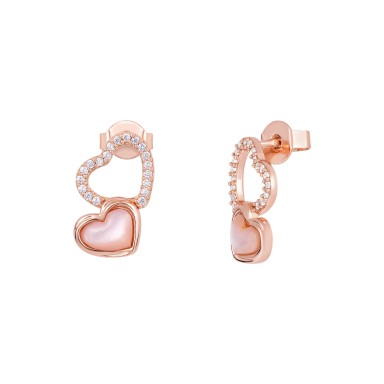 Love in Rose Mother of Pearl Earrings