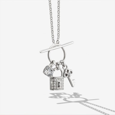 Valentines Day Key & Lock Necklace Valentines Day Key & Lock Necklace