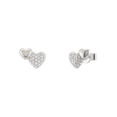 Mother's Day 2 Hearts Silver Earrings Mother's Day 2 Hearts Silver Earrings