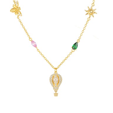 Fun Hot Air Balloon Necklace