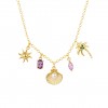 Fun Multi Charms Shell Necklace