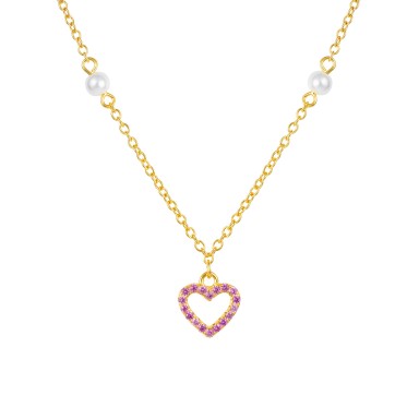 Fun Heart & Sun Necklace