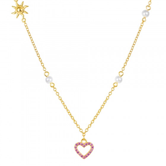 Collar Fun Coraz�n y Sol