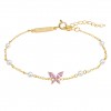 Fun Butterfly & Pearls Bracelet