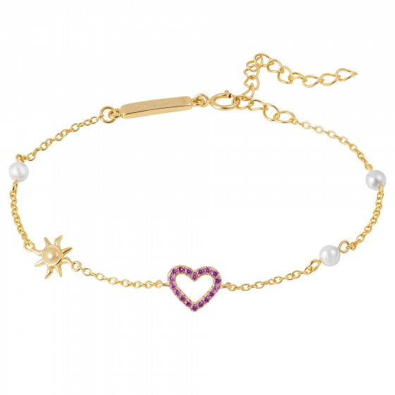 Pulsera Fun Coraz�n y Sol