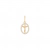 Gold Timeless Cross of Christ Pendant