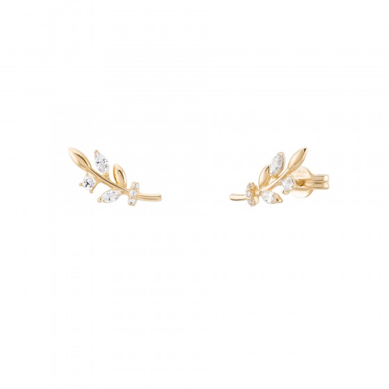 Pendientes Oro Timeless Hojas