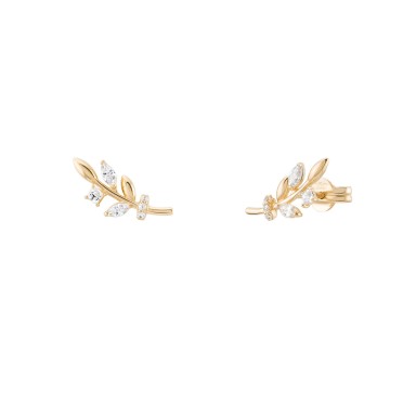 Gold Timeless Leafs Earrings