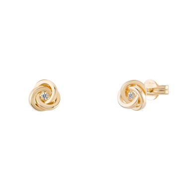 Gold Timeless Knot Earrings