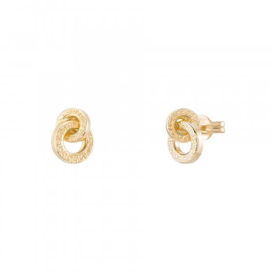 Brincos Ouro Timeless Dois C�rculos