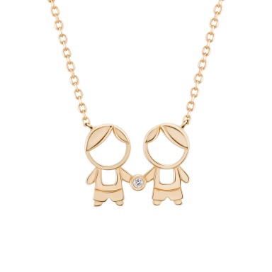 Gold Mum 2 Boys Necklace Gold Mum 2 Boys Necklace