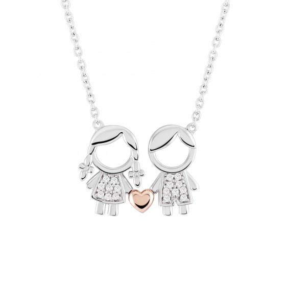 Mum Girl & Boy Necklace