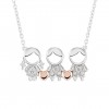 Mum Girl & 2 Boys Necklace