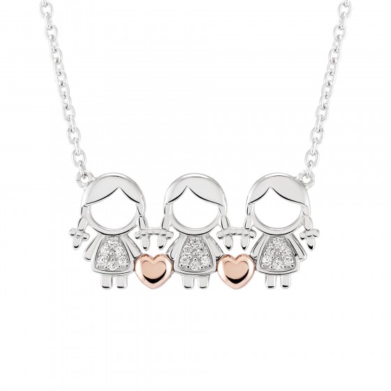 Mum 3 Girls Necklace