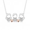 Mum Boy & 2 Girls Necklace