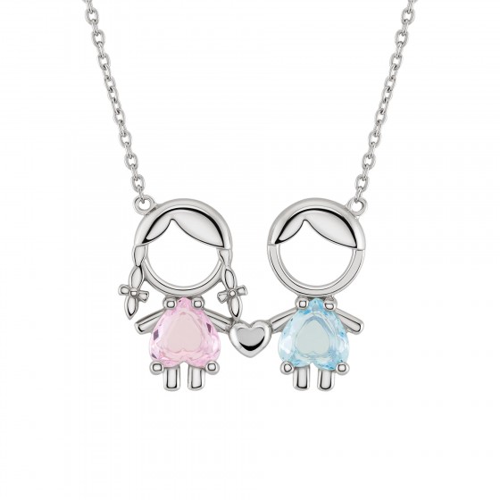 Mum Girl & Boy Necklace