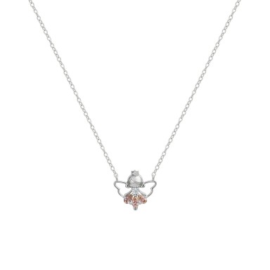Girls Pink Fairy Necklace Girls Pink Fairy Necklace