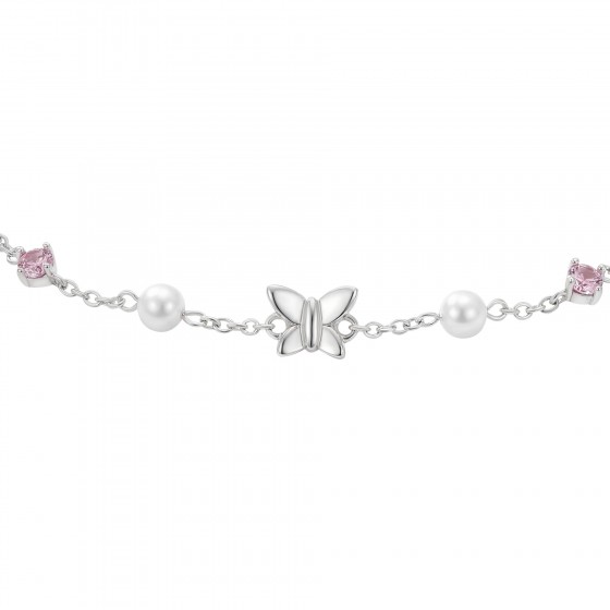 Girls Butterfly and Pearls Bracelet