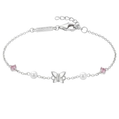 Girls Butterfly and Pearls Bracelet