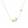 Matchy Four Butterflies Necklace