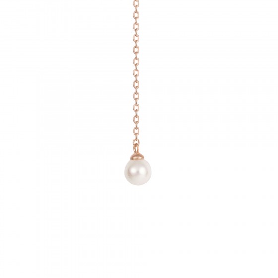 Love in Rose Butterfly and Pearl Necklace