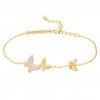 Matchy Three Butterflies Bracelet