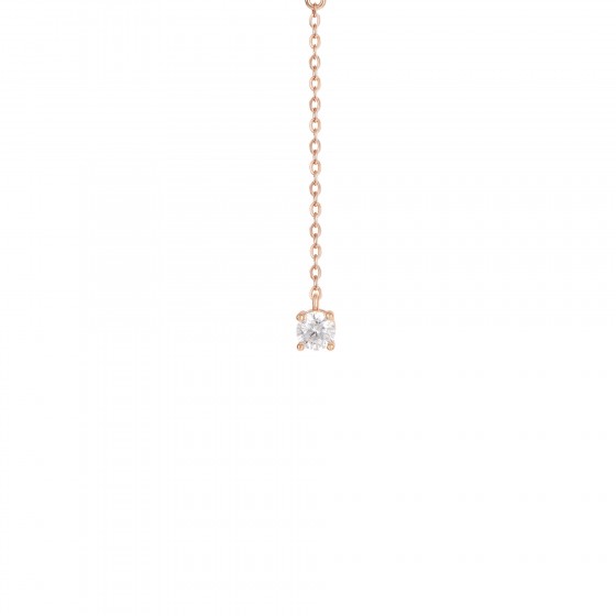 Love in Rose Two Butterflies Necklace