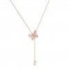 Love in Rose Butterfly and Pearl Necklace