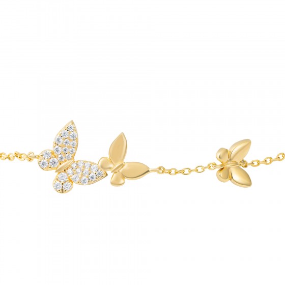 Matchy Three Butterflies Bracelet