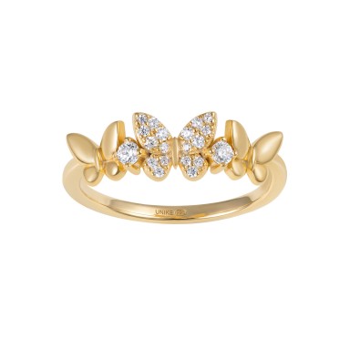 Matchy Three Butterflies Ring