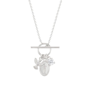 Hope Our Lady of Fátima Medal & Holy Spirit Necklace Hope Our Lady of Fátima Medal & Holy Spirit Necklace