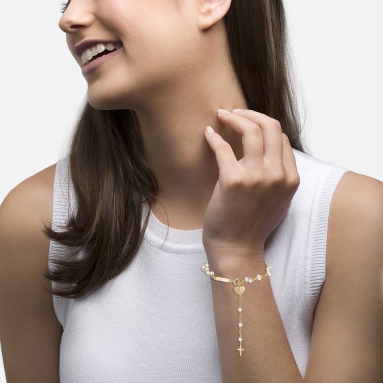 Hope Rosary with Cross Bracelet