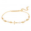 Hope Cross with Pearls Bracelet