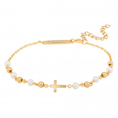 Hope Cross with Pearls Bracelet Hope Cross with Pearls Bracelet