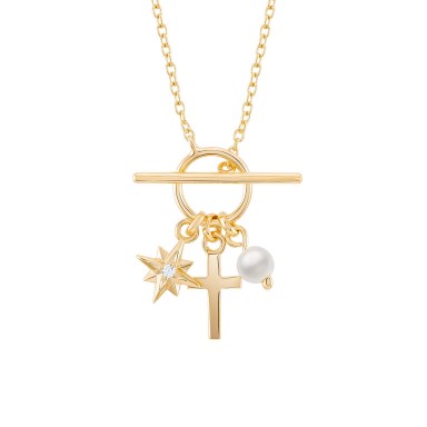Hope Cross & Star Necklace Hope Cross & Star Necklace