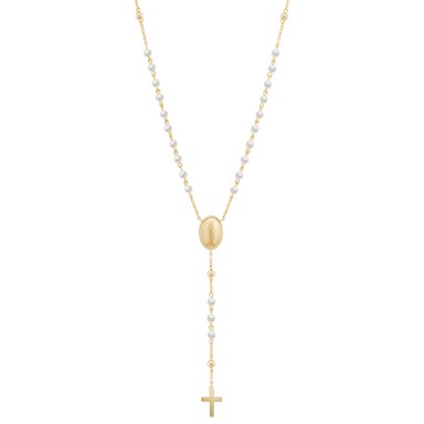 Hope Rosary & Our Lady of Fátima Medal Necklace Hope Rosary & Our Lady of Fátima Medal Necklace