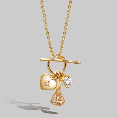 Hope Our Lady of Aparecida & Heart Necklace Hope Our Lady of Aparecida & Heart Necklace
