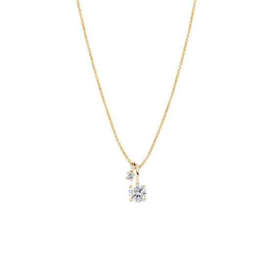 Gold Timeless Solitaire Pendant