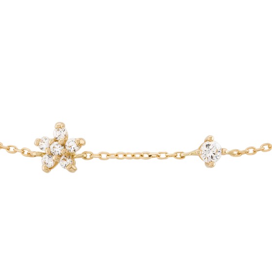 Gold Girls Flowers Bracelet